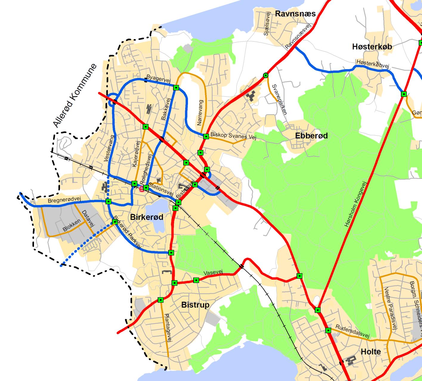 Figur 1: Eksisterende Trafikplan
