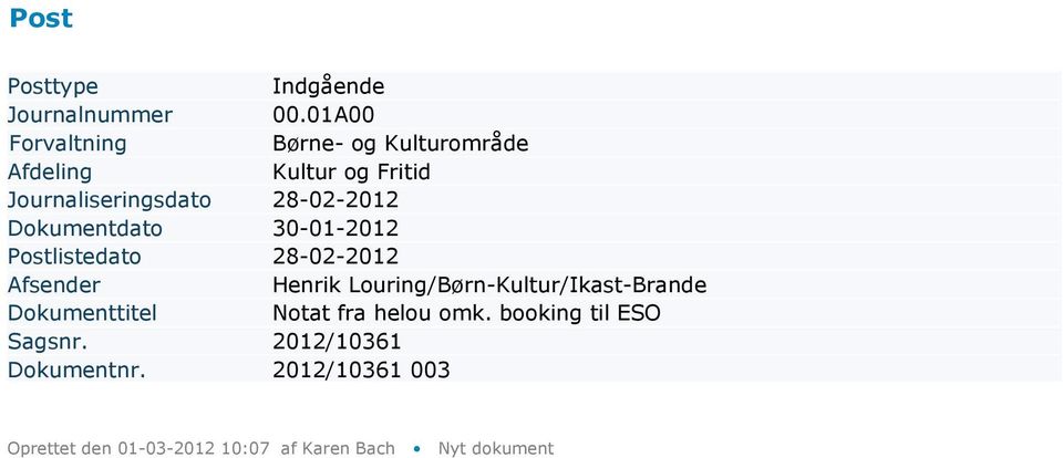 Dokumentdato 30-01-2012 Henrik