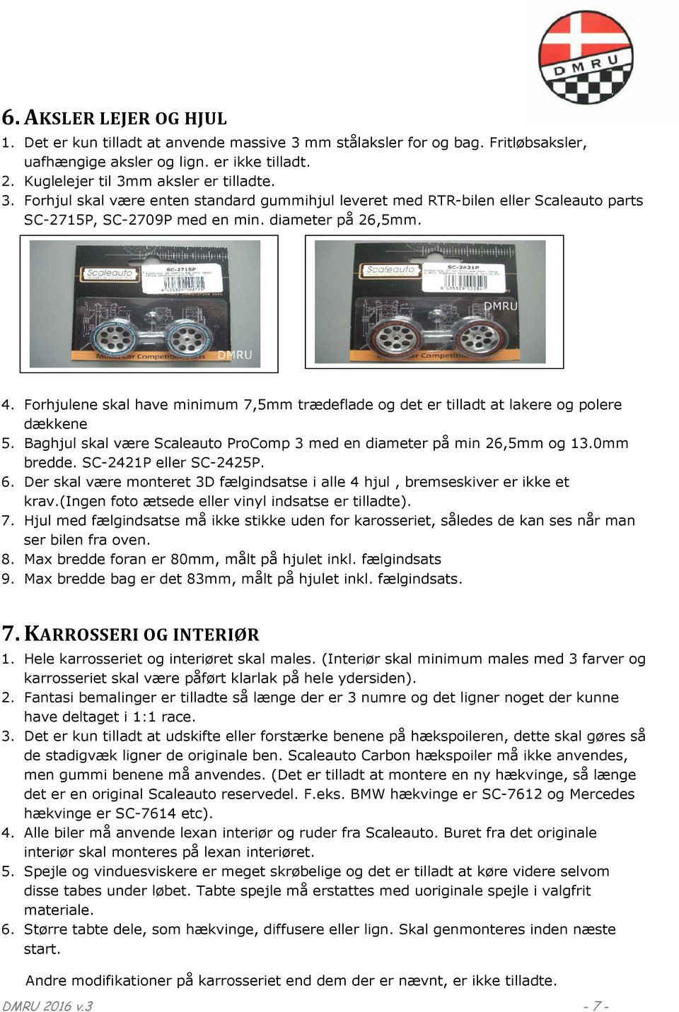 Dansk Mini Racing Union. Vognreglement. 1:24 Scaleauto - PDF Gratis download