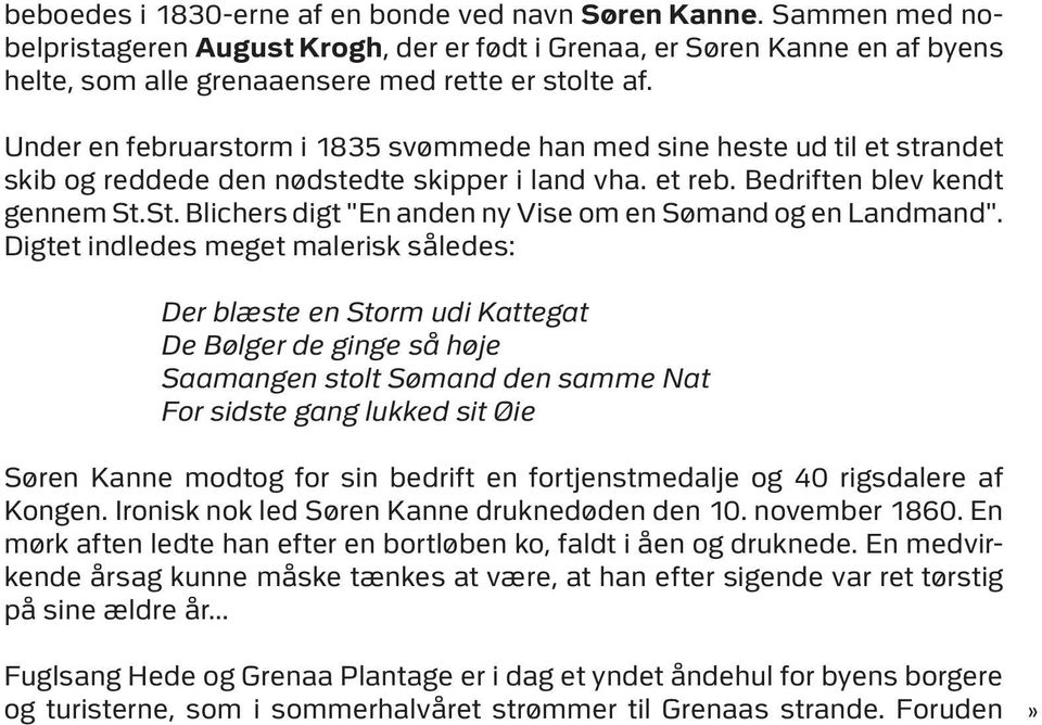 St. Blichers digt "En anden ny Vise om en Sømand og en Landmand".