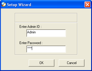 Hvis advarslen om skift af IP-adresse nu vises:. Klik på Yes.. Indtast Admin-id (logonnavn) og adgangskode.. Klik på OK.