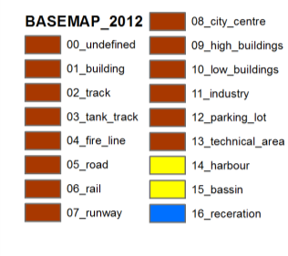 Dræning er defineret på basis af Basemap 2012, hvor området er inddelt i tre typer, hhv. land, by og vådområder, se figur 7.