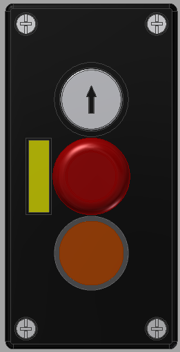 Ved enkelt tryk på lukke-knappen, lukker døren fra helt åben til helt lukket, og kan kun stoppes ved aktivering af fotoceller, tryk på åbne-knappen eller nødstop.