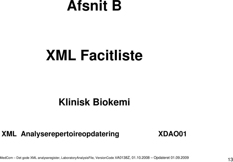 Biokemi XML
