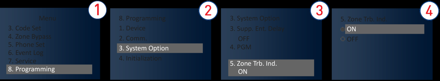 10.2 Zone Bypass Hvis en zone er bypassed, bliver den ignoreret af alarmsystemet og vil ikke udløse alarm. Du kan bypasse en, flere eller alle zoner.