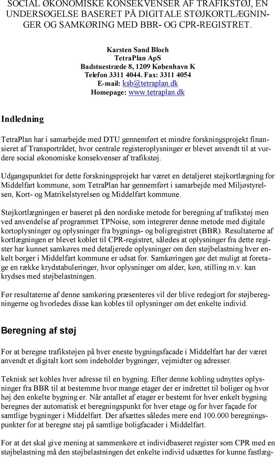 dk Homepage: www.tetraplan.