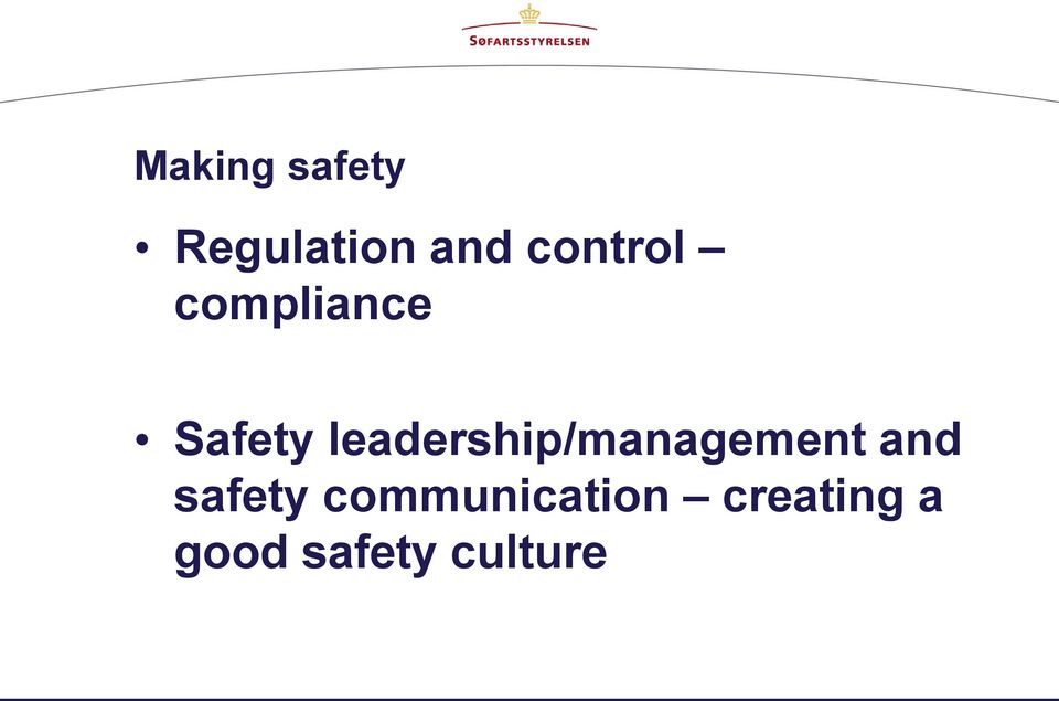 leadership/management and safety