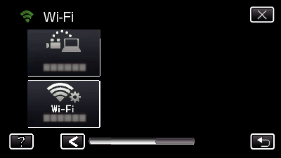 Sådan bruges Wi-Fi ved at skabe en QR-kode TV MONITORING o Indstilling (Når indstillingen er udført, start fra Almindelig funktion nedenfor) 0 Du kan lade optagelsen køre i 15 sekunder, eller trykke