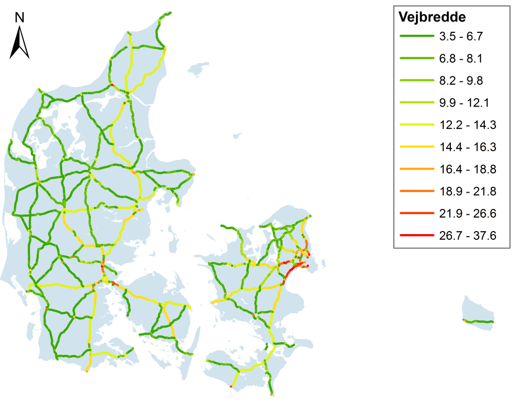 Vejnet Vejnettet er baseret på vejman.dk, som omfatter alle statsveje. Vejdirektoratet er vejmyndighed for disse veje.