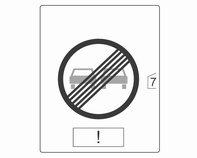 Kørsel og betjening 145 Trafikskiltassistent Funktion Vejskiltassistentsystemet registrerer angivne vejskilte ved hjælp af et frontkamera og viser dem i førerinformationscentret.
