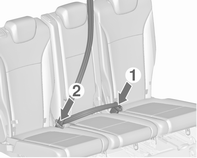Sæder, sikkerhed 51 Afmontering Indstil højden, så sikkerhedsselen ligger hen over skulderen. Den må ikke gå hen over halsen eller overarmen. Indstillinger må ikke foretages under kørslen.