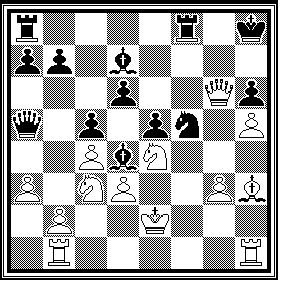 Rødovre I - Musik I: 7-3 Hvid:Michael Garly, bræt 6 Sort: Asger Hartsteen 1. c4 Sf6 2. Sc3 c5 3. g3 g6 4. Lg2 Lg7 5. d3 0-0 lidt passivt fra begge sider, symmetrisk engelsk 6. e4 d6 7. h4 Sc6 8.