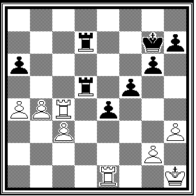 Rødovre I - Musik I: 7-3 Hvid:Hans Schmidt, Sort: Morten Lundsgaard, bræt 7 1. d4 Sf6 2. Sc3 d5 3. e4 Sxe4 4. Sxe4 Bxe4 5. f3 En aggressiv gambit, der giver hvid frit spil 5. - Bf3 6. Sxf3 Lg4 7.