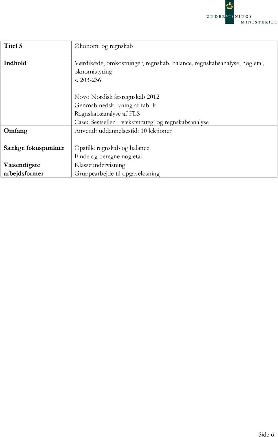 203-236 Novo Nordisk årsregnskab 2012 Genmab nedskrivning af fabrik Regnskabsanalyse af FLS Case: