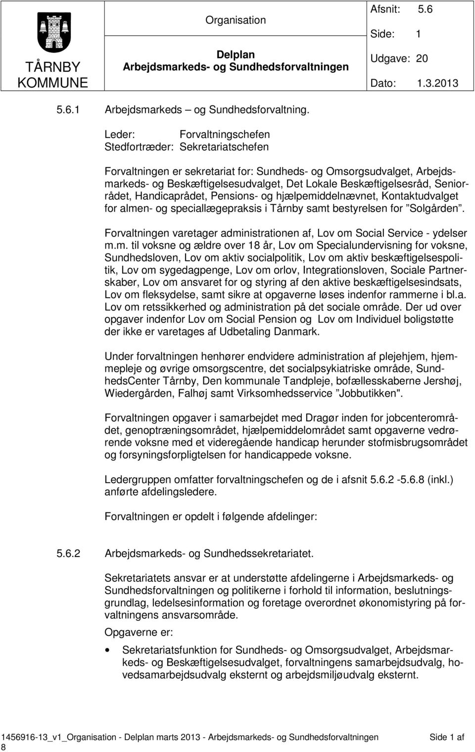 Seniorrådet, Handicaprådet, Pensions- og hjælpemiddelnævnet, Kontaktudvalget for almen- og speciallægepraksis i Tårnby samt bestyrelsen for Solgården.