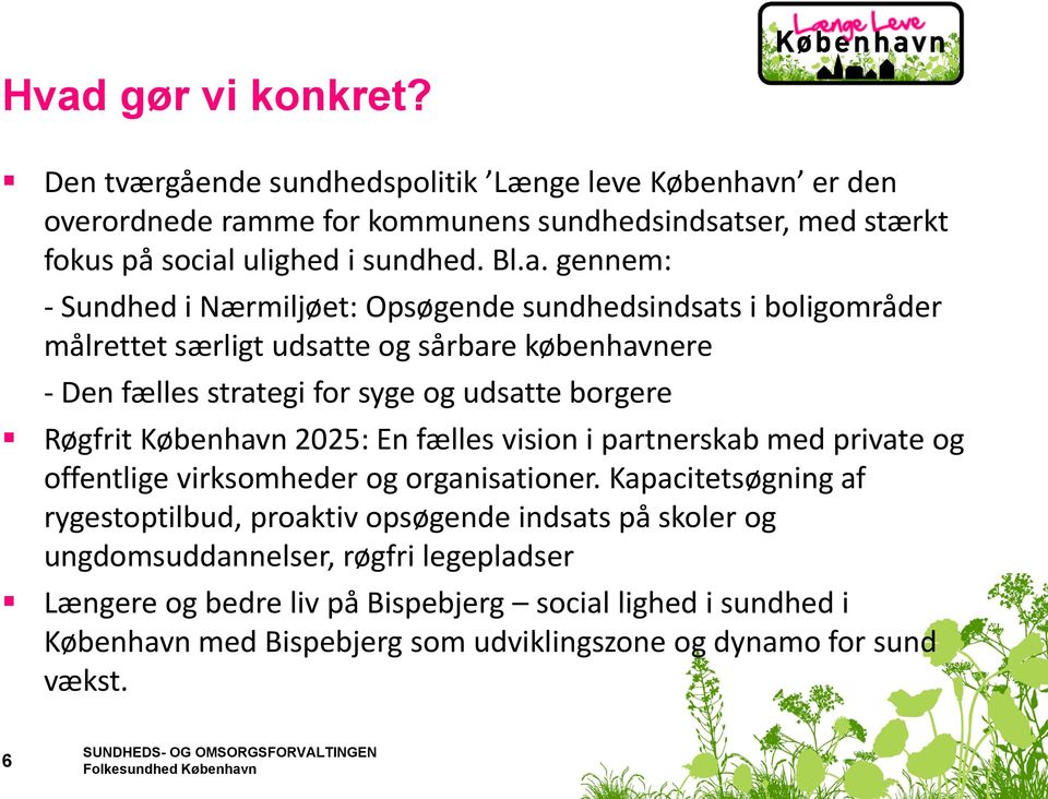 Røgfrit København 2025: En fælles vision i partnerskab med private og offentlige virksomheder og organisationer.