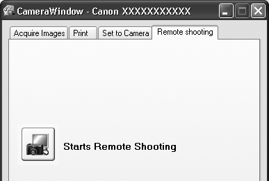 Brug af softwaren på Windows-platformen Avancerede teknikker 35 Fjernbetjening af kameraets udløser (Remote Shooting/Fjernoptagelse) Du kan tage billeder ved at lade en computer styre udløseren i et