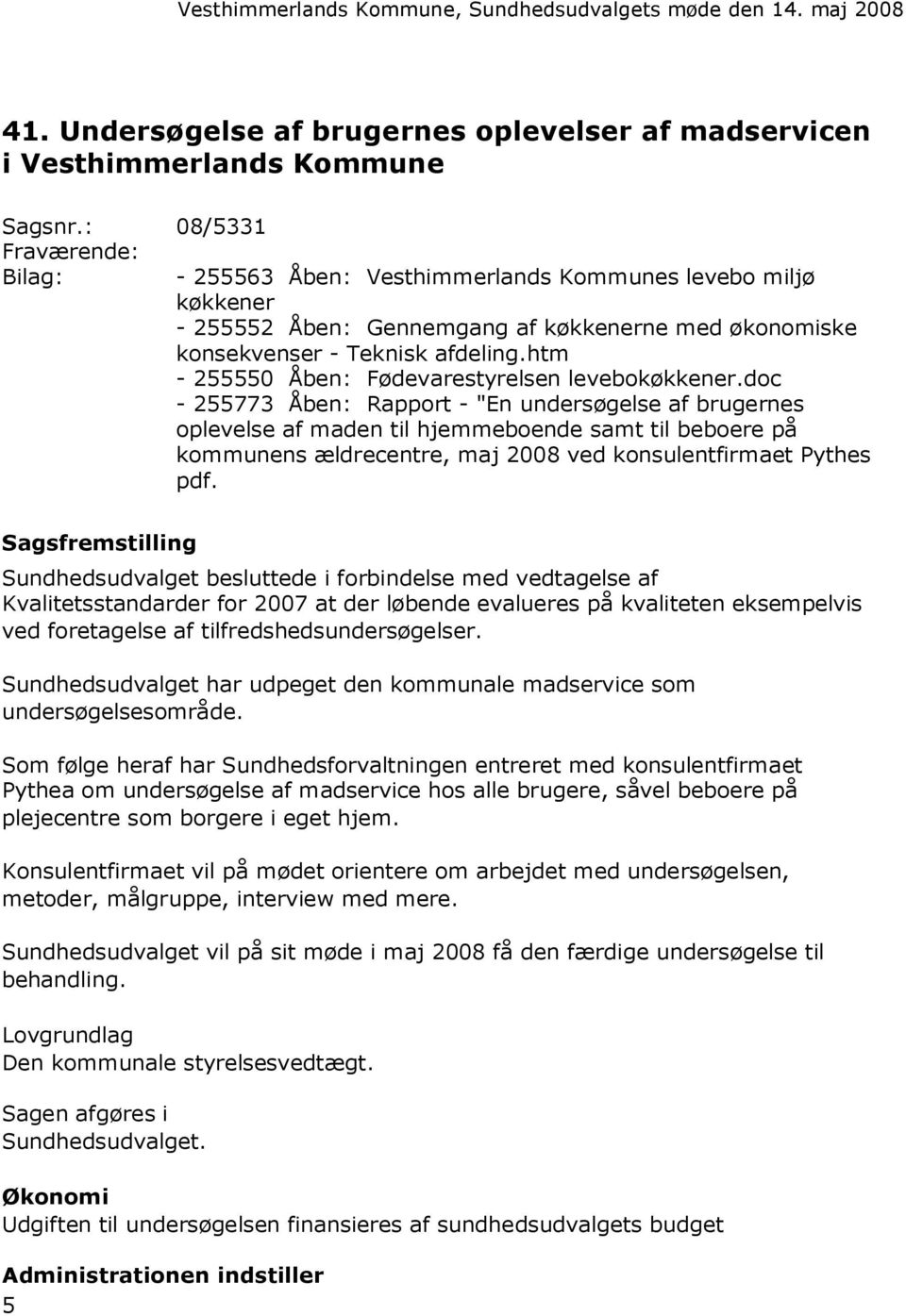 htm - 255550 Åben: Fødevarestyrelsen levebokøkkener.