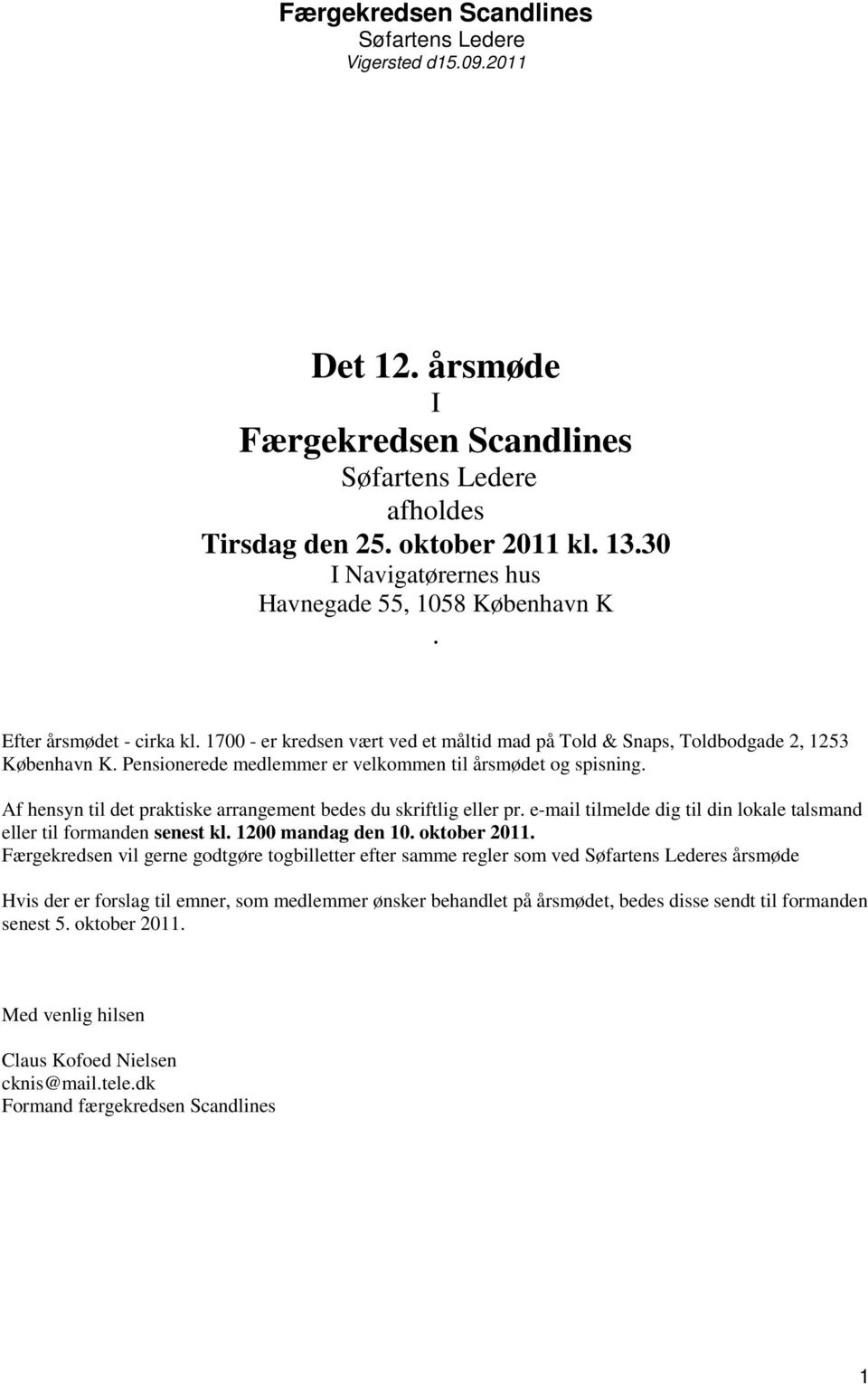 Færgekredsen Scandlines Søfartens Ledere Vigersted d - PDF Gratis download