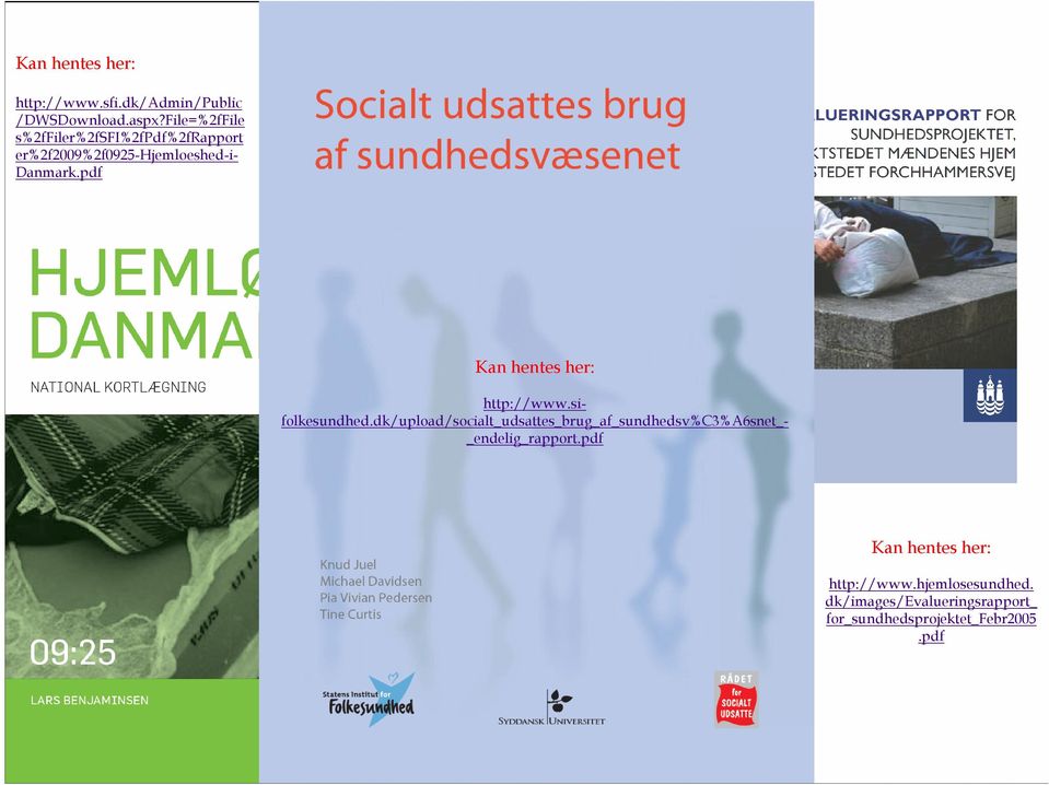 pdf Kan hentes her: http://www.sifolkesundhed.