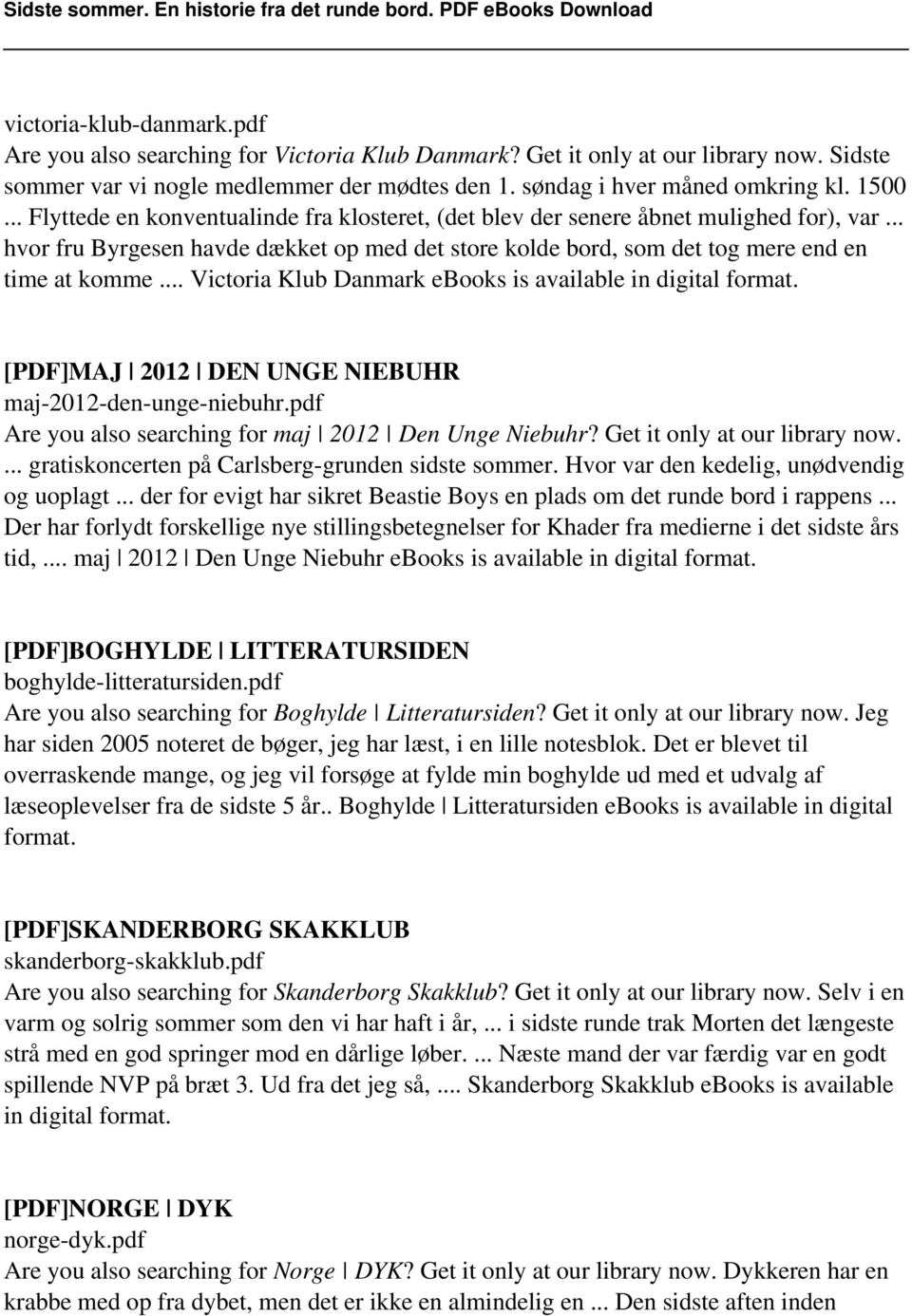 .. Victoria Klub Danmark ebooks is available in digital format. [PDF]MAJ 2012 DEN UNGE NIEBUHR maj-2012-den-unge-niebuhr.pdf Are you also searching for maj 2012 Den Unge Niebuhr?