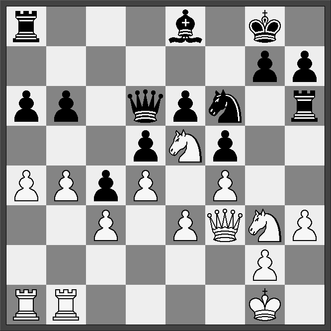 Nyt fra Sønderjysk Skak Nummer 66 Side 16 57.b6 c8 58. c6+-] 55... g5+ 56. f6 xf7 57. xf7 57...g5?? [57...h4! vinder for sort 58. d5 h3 59. f4 h2] 58. d5 g4 59. g6 g3 60. f4 h4 61.