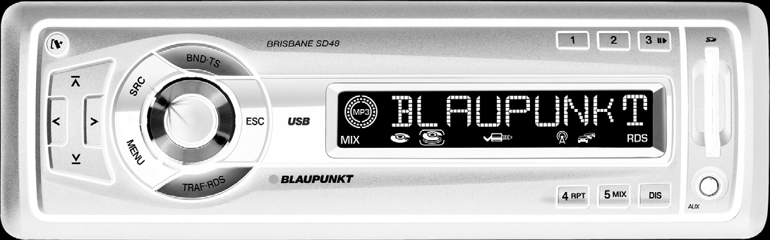 Car Radio SD USB MP3 WMA www.blaupunkt.