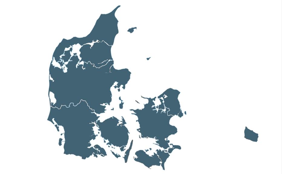 Antal overnatninger i 2015 Overnatninger Toppen af Danmark 2.911.000 VisitJammerbugten 1.521.000 VisitAalborg 966.000 Enjoy Limfjorden 2.314.000 Destination Djursland 1.602.000 Hvide Sande 3.446.