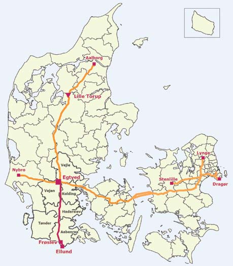 Ikke-teknisk resumé Baggrund for projektet Siden 1984 er det danske gasmarked blevet forsynet fra de danske gasfelter i Nordsøen ud for den jyske vestkyst.