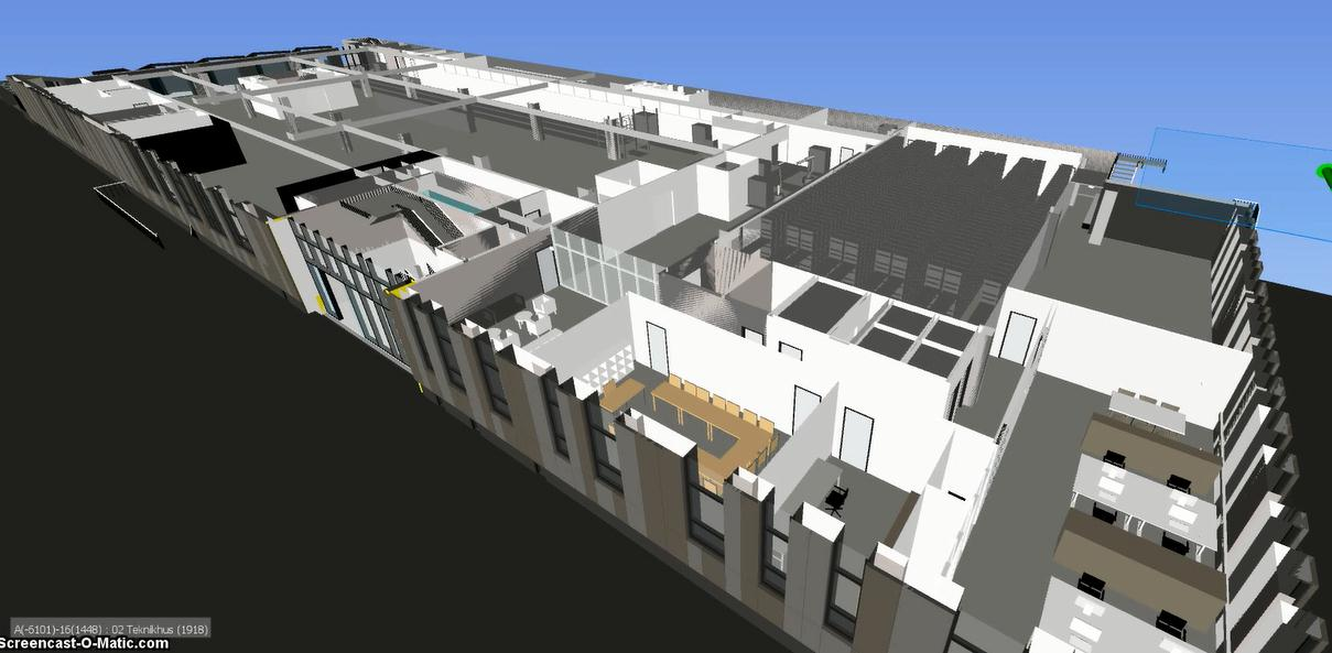 »Stue - hoveddisponering Godsterminal, i alt 2.900 m2 (inkl. lager for sterilvarer) Hovedindgang, trappe til kælder og 1.