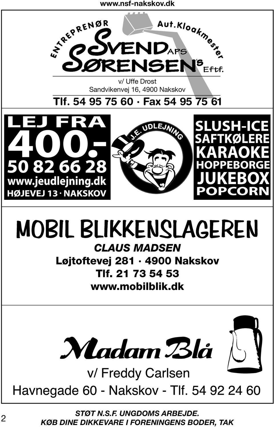 54 95 75 60 Fax 54 95 75 61 Claus Madsen