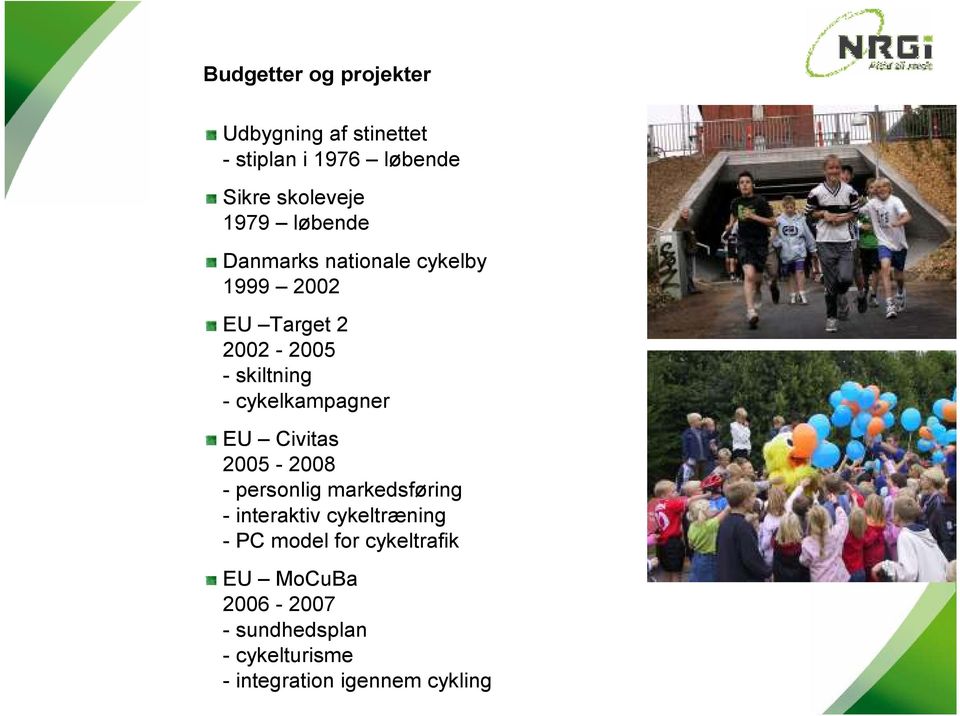 cykelkampagner EU Civitas 2005-2008 - personlig markedsføring - interaktiv cykeltræning -
