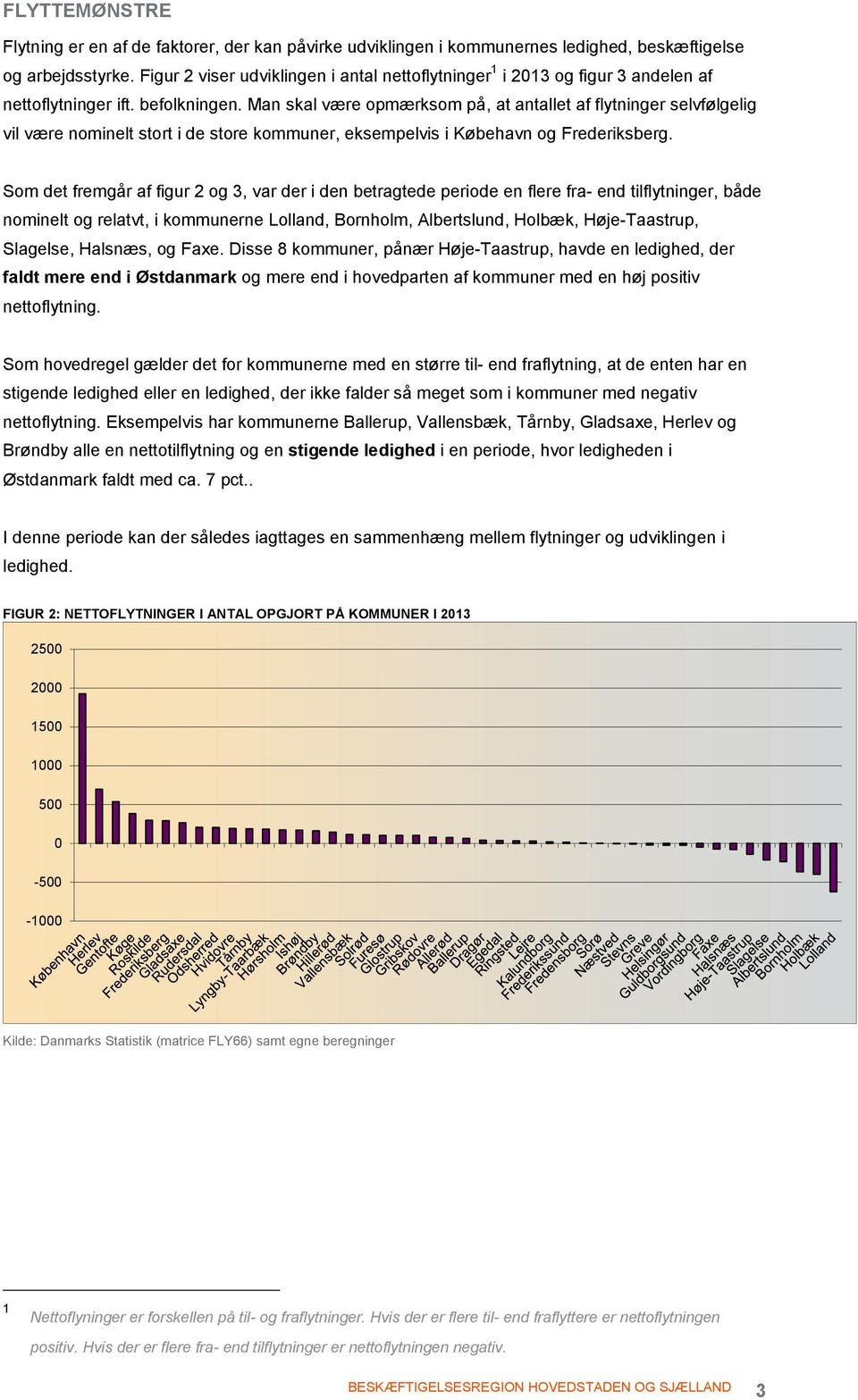 Man skal være opmærksom på, at antallet af flytninger selvfølgelig vil være nominelt stort i de store kommuner, eksempelvis i Købehavn og Frederiksberg.
