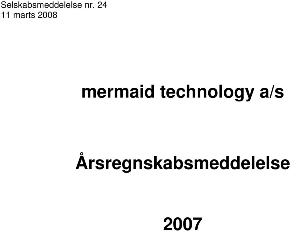 mermaid technology a/s