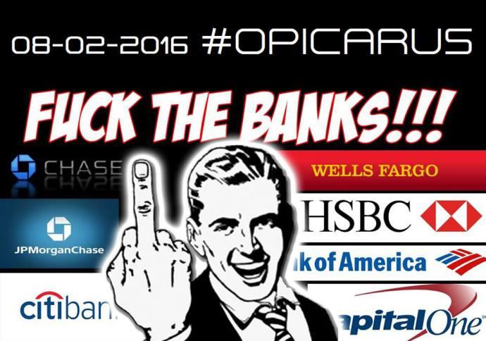 Billede fra #OpIcarus-kampagnen lagt på Opicarus-blog Eksempelvis har en aktør, som hævder at tilhøre hackerkollektivet Anonymous, i 2016 på sociale medier opfordret til og varslet hackerangreb mod
