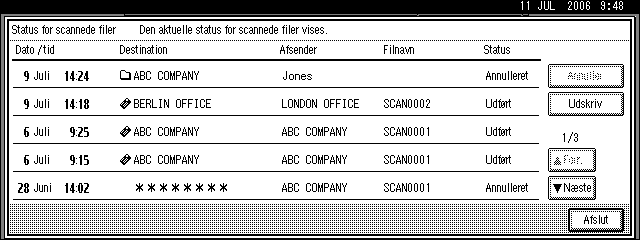 Status for scannede filer ARQ004S 1.