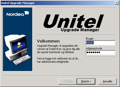 Manuel start af Upgrade Manager Er en download annulleret, eller er opgradering udskudt, kan du starte Upgrade Manager manuelt og se efter programopdateringer fra Nordea, eller opgradere