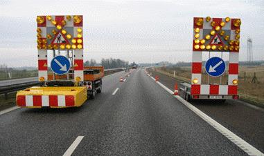 Fartdæmpning ved vejarbejde på motorveje og andre højklasseveje 3.