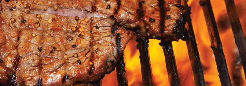 Anno 1989 Ristorante Entrecôte Steak Stor lækker entrecôte steak på (400-450 g) med fedtmarmorering, mør og saftig, tilberedt på stengrill.
