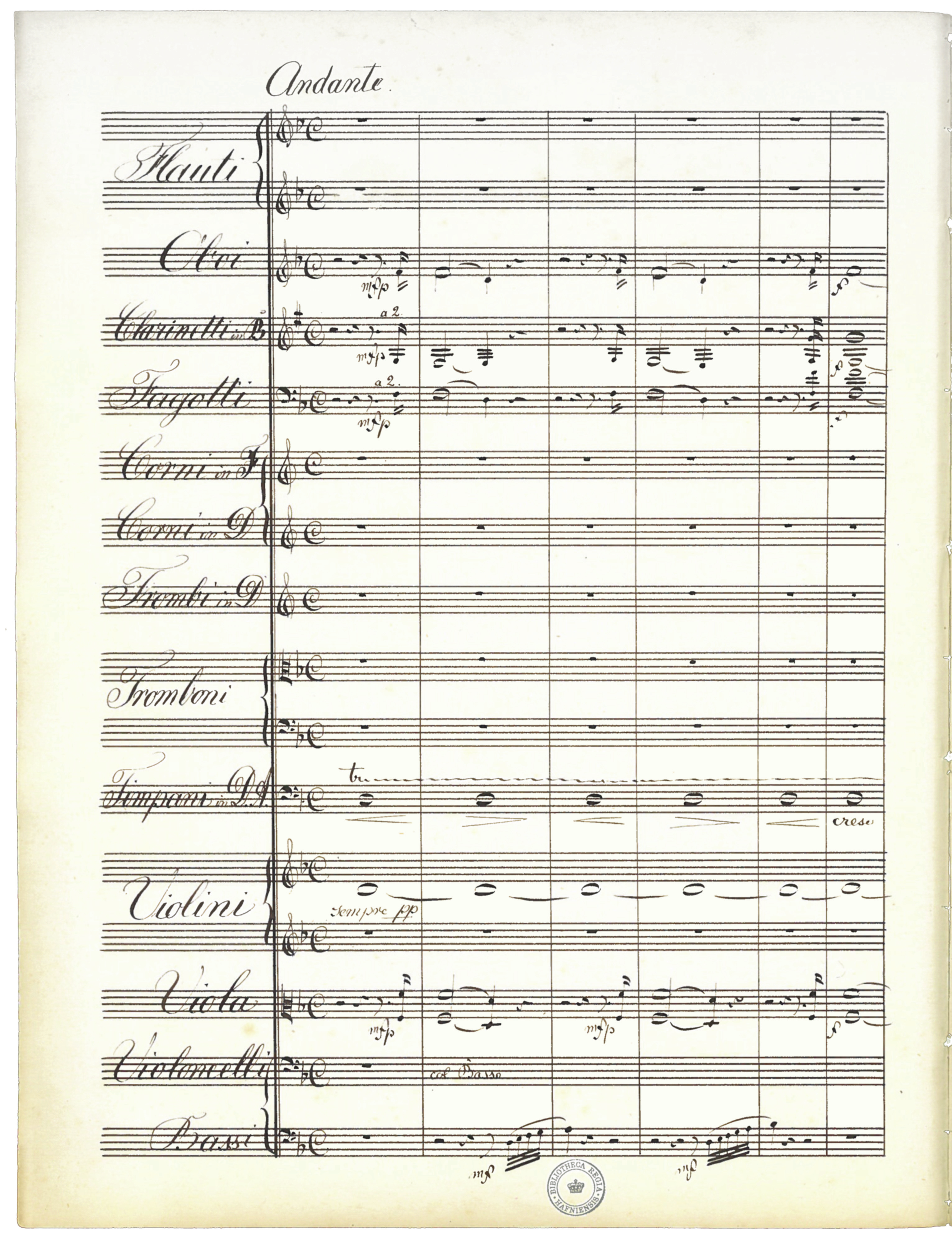 Musikoreningens askrit a artituret (kilde C), s. 2.