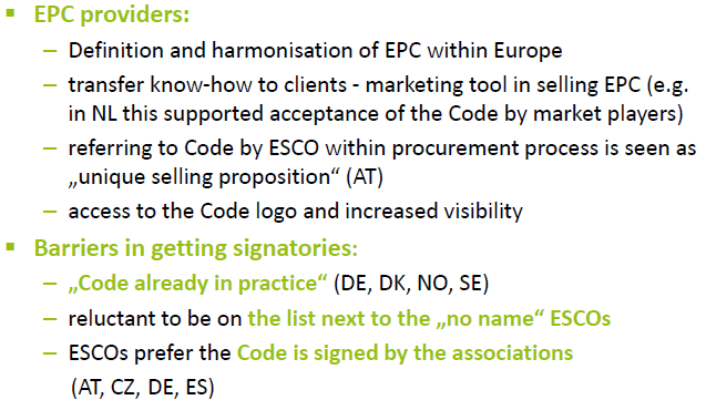 TRANSPARENSE EPC Code of
