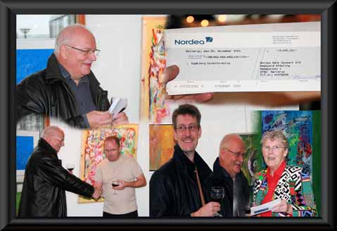 Egebladet NR. 6 December 2006 9. årgang D. 25. november modtog Egebjerg kunstforening en check på 3000 kr. fra Nordea.