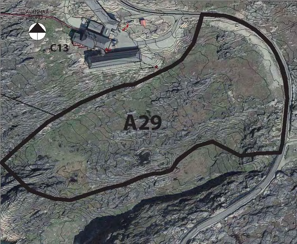 Nyt rammeområde A29 Boligområde i Ilulissat Nord Kommunep pilersaarutaanut tapiliut nr. 30 12.09.