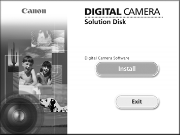 Overførsel af billeder til en computer 29 Macintosh Dobbeltklik på ikonet i cd-romvinduet. Når installationsdialogboksen vises, skal du klikke på [Install/Installer].