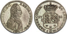 106 VF 1+ 4 mark / krone 1731, H 4, S 1, Sieg 5.1, Dav. 1295, ex.