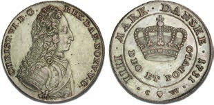 Placeringen af Winekes møntmestermærke faldt imidlertid kongen for brystet, hvorfor det blev fjernet på de senere