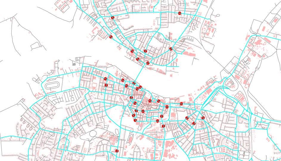 /XIWNYDOLWHWSnE\JDGHUL$DOERUJRJ1 UUHVXQGE\ Luftkvalitetsberegninger for 32 bygader i Aalborg og Nørresundby er gennemført med Operational Street Pollution Model (OSPM) for de forskellige scenarier.