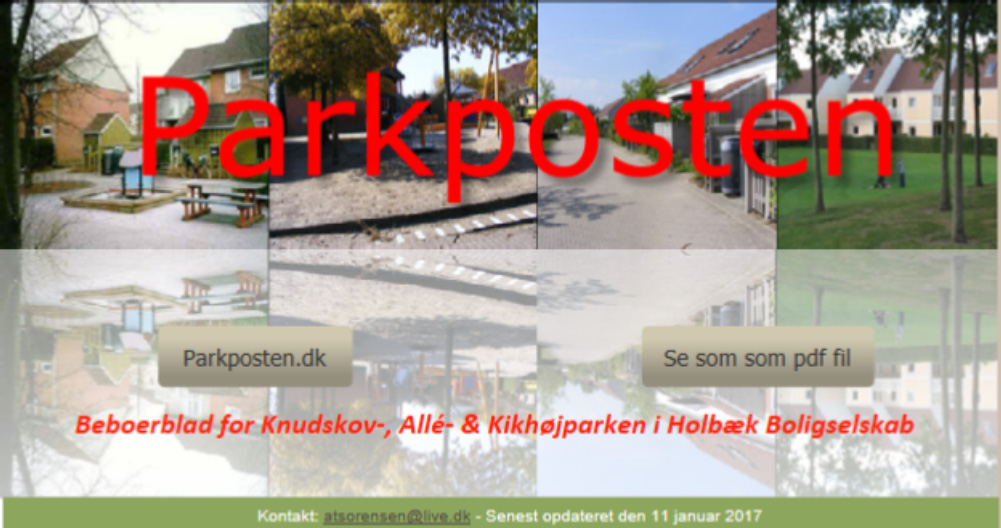 Bladet har i de sidste par år også kunne læses på internettet på www.parkposten.dk.
