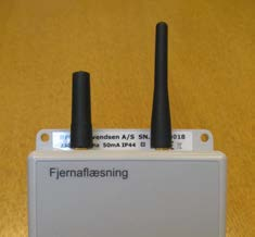 RF-6, Kort og godt. Fjernaflæsning via kortdistance radiokæde netværk Beskrivelse: RF-6 er en fjernaflæsningsenhed med kortdistance radio og fleksibelt serielt måler interface.