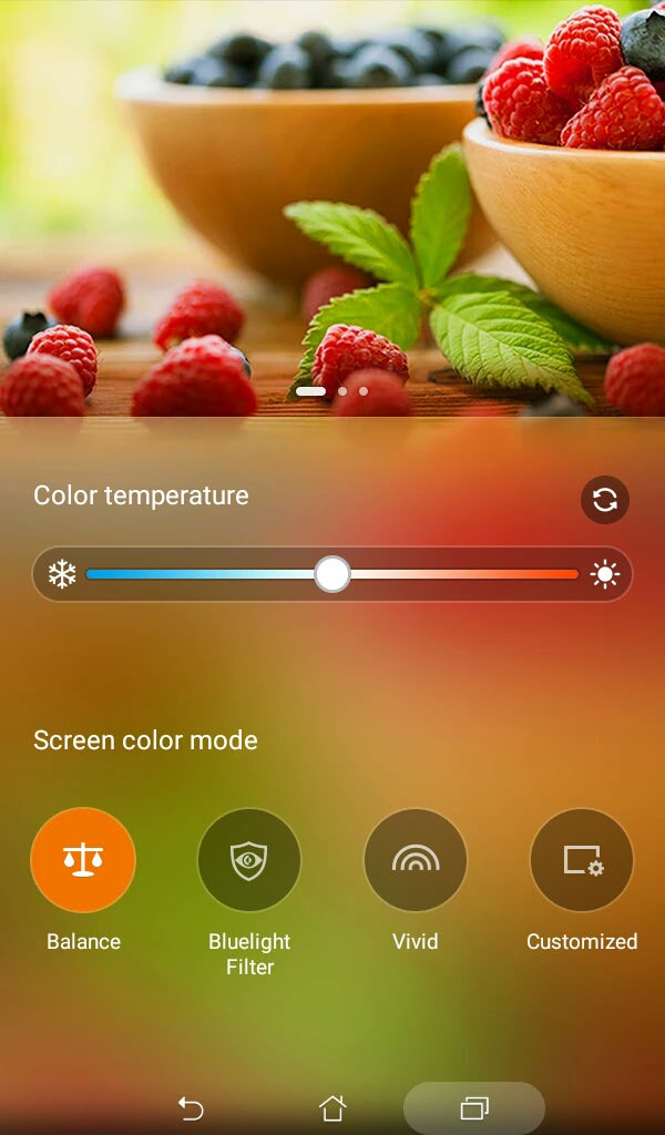 Splendid Med ASUS Splendid kan du nemt justere skærmindstillingerne. Den beriger farven på din skærm med dens forudindstillede farvetemaer. Brug af Splendid Sådan bruger du Splendid: 1.